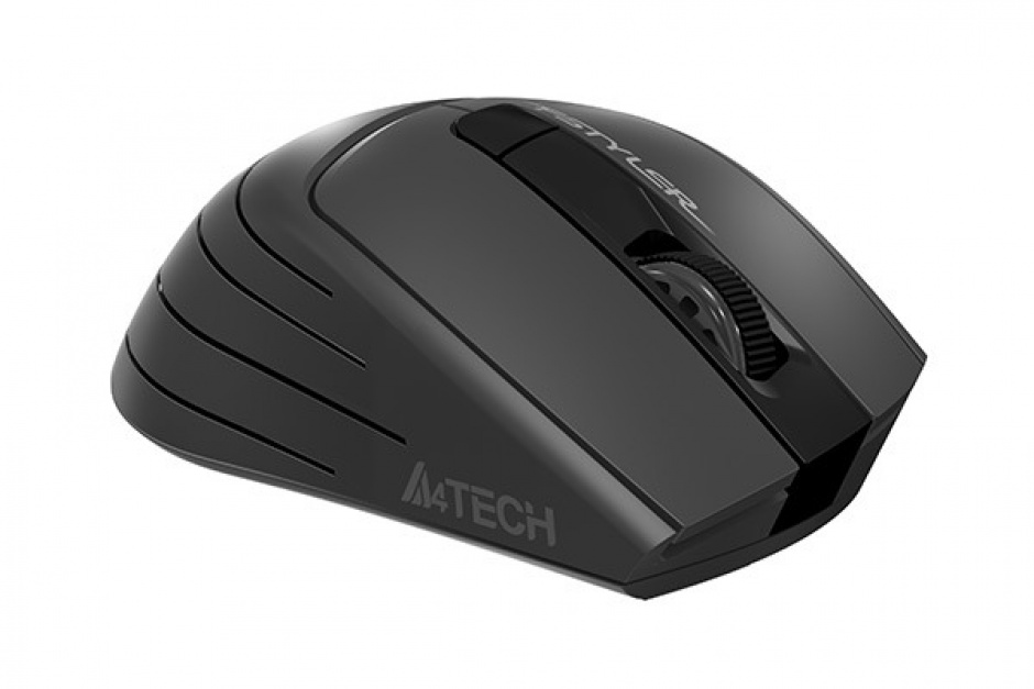 Imagine Mouse wireless Gaming optic A4Tech Fstyler Negru/Gri, FG30 Grey (include timbru verde 0.1 lei)